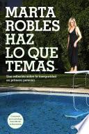 Haz lo que temas