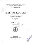 Heads of Families at the First Census of the United States Taken in the Year 1790