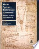 Health Systems Performance Assessment
