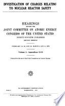 Hearings and Reports on Atomic Energy