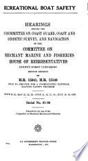 Hearings, Reports and Prints of the House Committee on Merchant Marine and Fisheries