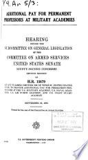 Hearings, Reports and Prints of the Senate Committee on Armed Services