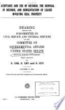 Hearings, Reports and Prints of the Senate Committee on Governmental Affairs