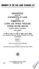 Hearings, Reports and Prints of the Senate Committee on Labor and Public Welfare