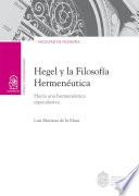Hegel y la filosofía hermenéutica.