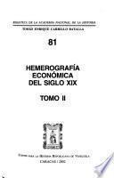 Hemerografía económica del siglo XIX
