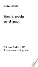 Hemos creído en el amor