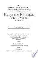Herd Improvement Register Year Book of the Holstein-Friesian Association of America