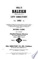 Hill's Raleigh (Wake County, N.C.) City Directory