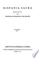 Hispania sacra : revista de historia eclesiastica de Espana