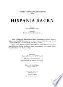Hispania sacra : revista de historia eclesiastica de Espana