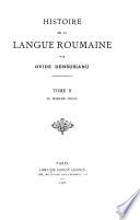 Histoire de la langue roumaine