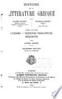 Histoire de la littérature grecque