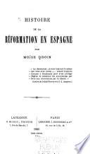 Histoire de la Réformation en Espagne