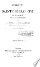 Histoire de Sainte Elizabeth de Hongrie, duchesse de Thuringe