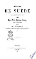 Histoire de Suède depuis les premiers temps jusqu'à nos jours, 1801 par Erik-Gustave Geyer