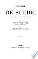Histoire de Suède, depuis les temps les plus reculés jusqu'à nos jours