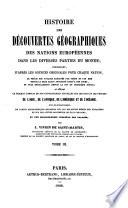 Histoire des découvertes géographiques des nations européennes dans les diverses parties du monde ... [Première section: Asie. Asie mineure] Tome 2-3