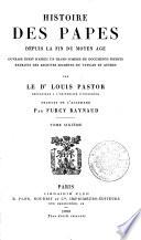 Histoire des papes depuis la fin du moyen âge
