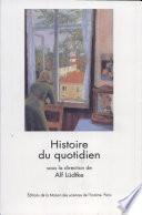 Histoire du quotidien