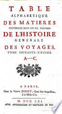 Histoire générale des voyages ou nouvelle collection de toutes les relations de voyages par mer et par terre, qui ont été publiées jusqu'à présent dans les différentes langues de toutes les nations connues ... pour former un systême complet d'histoire & de géographie moderne, qui représente l'état actuel de toutes les nations: enrichi de cartes geographiques et figures
