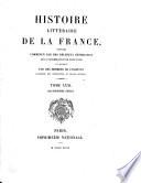 Histoire littéraire de la France