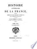 Histoire littéraire de la France