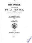 Histoire littéraire de la France