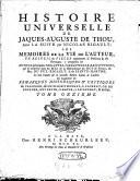 Histoire universelle de Jacques-Auguste de Thou
