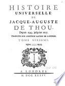Histoire universelle de Jacques-Auguste de Thou