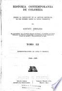 Historia contemporanea de Colombia
