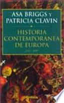 Historia contemporánea de Europa 1789-1989