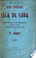 Historia contemporánea de la isla de Cuba