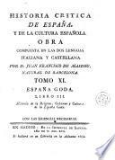 Historia critica de España, y de la cultura española, 11