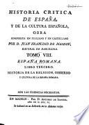 Historia crítica de España y de la cultura Española, compuesta en italiano y en español