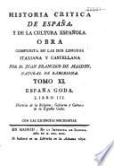 Historia crítica de España y de la cultura Española, compuesta en italiano y en español