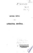 Historia crítica de la Literatura Española