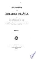 Historia crítica de la literatura española