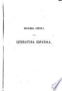 Historia crítica de la literatura española