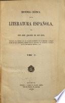 Historia crítica de la literatura española ...