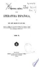 Historia crítica de la literatura española