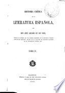 Historia crítica de la literatura española