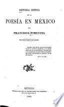 Historia crítica de la poesía en México
