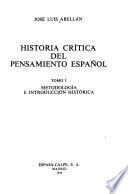 Historia crítica del pensamiento español
