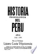 Historia cronológica del Perú: 1542-1599