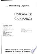 Historia de Cajamarca: Etnohistoria y lingüística