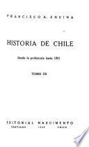 Historia de Chile desde la prehistoria hasta 1891...