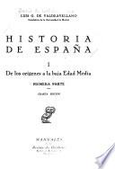 Historia de España: De los orígines a la baja Edad Media. 2v