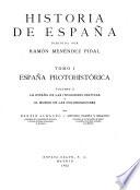 Historia de España: España primitiva. (3 v.)