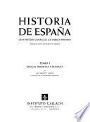 Historia de Espana: Pericot Garcia, L. Epocas primitiva y romana
